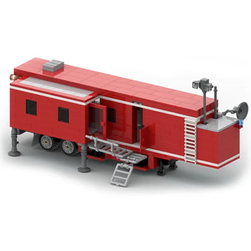 Moc Building Bricks City Car Model Fire Department MAN TGX Tractor Technology Modular Blocks Gift Christmas Toy DIY Set Assembly