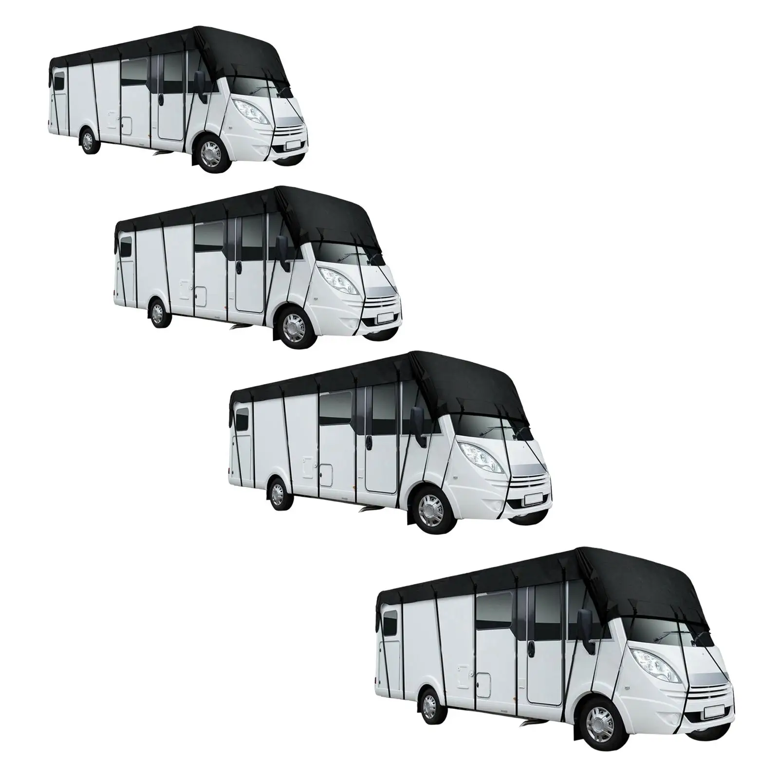 RV Roof Cover Waterproof Sun Protection Canopy Outdoor Dustproof Shade Sun Blackout Fabric for Campers Travel Trailers