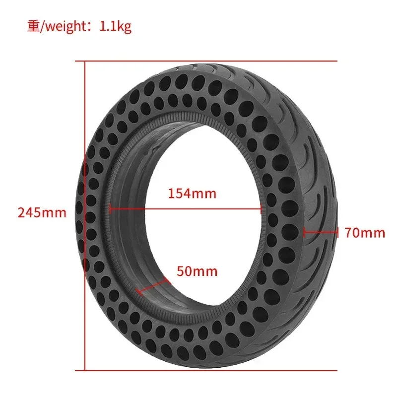 1PC 10*2.75 Honeycomb Explosion-proof Tire for Ninebot Balancing Vehicle Shock Absorbing Abrasion Resistant Compressive Tire