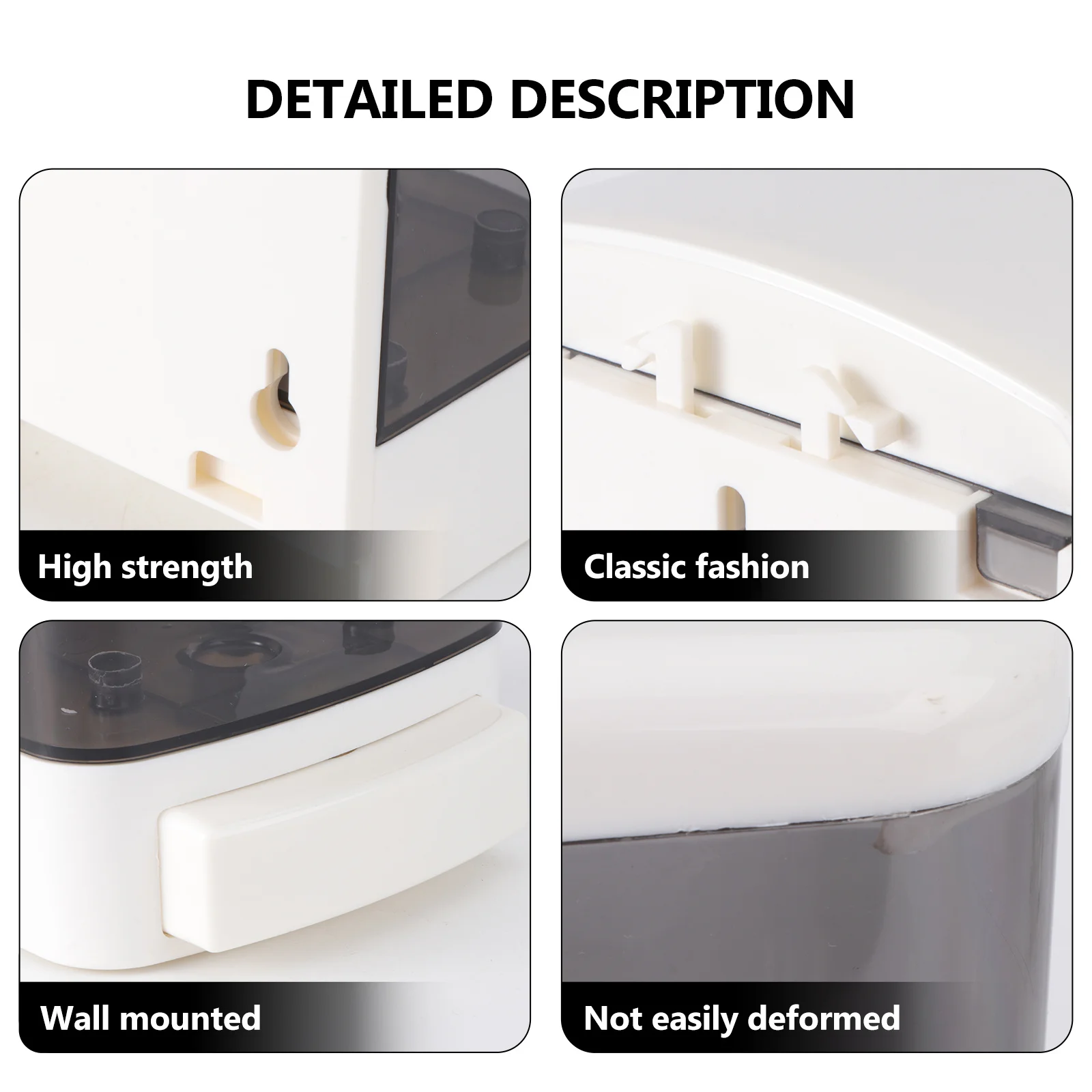 

Manual Liquid Soap Dispenser 1000Ml Wall Mount Anti-Rust High Density Stylish for Home Bathrooms Kitchens Hotels