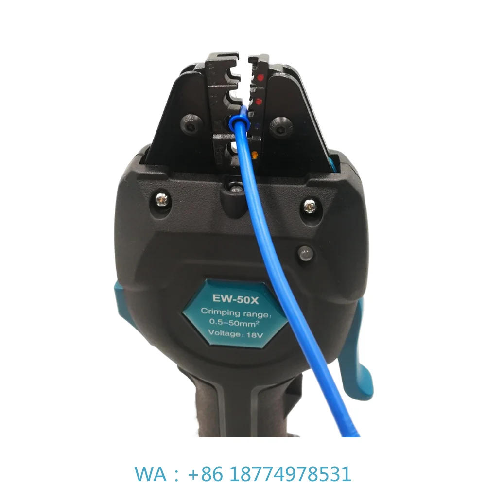 EW-50X Battery Powered Hydraulic Manual Crimper  Electromechanical Crimping Tool Wind Solar Energy System