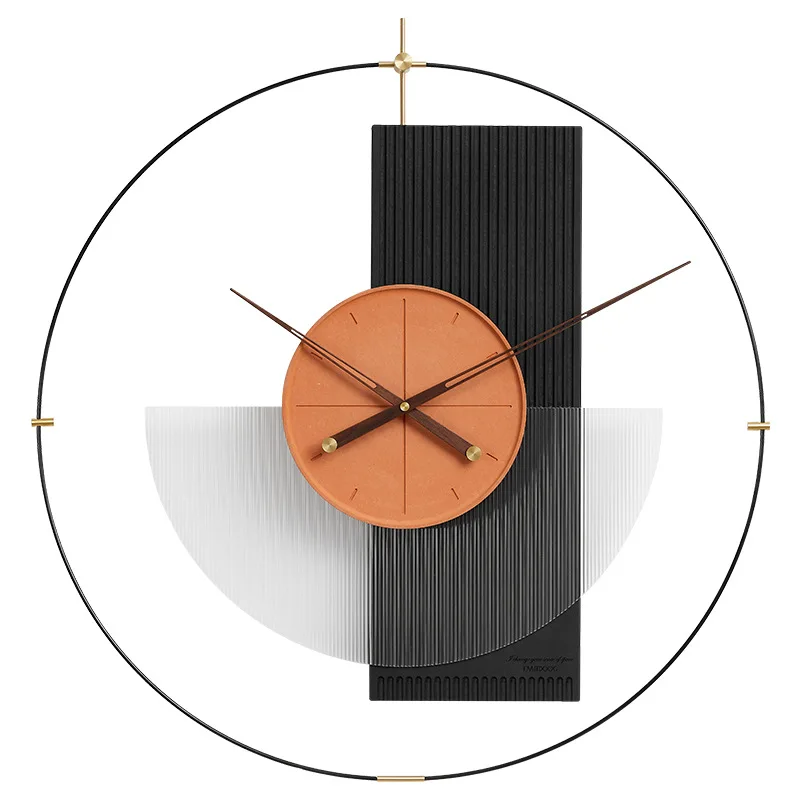 

Light luxury Nordic clock living room modern art creative decoration