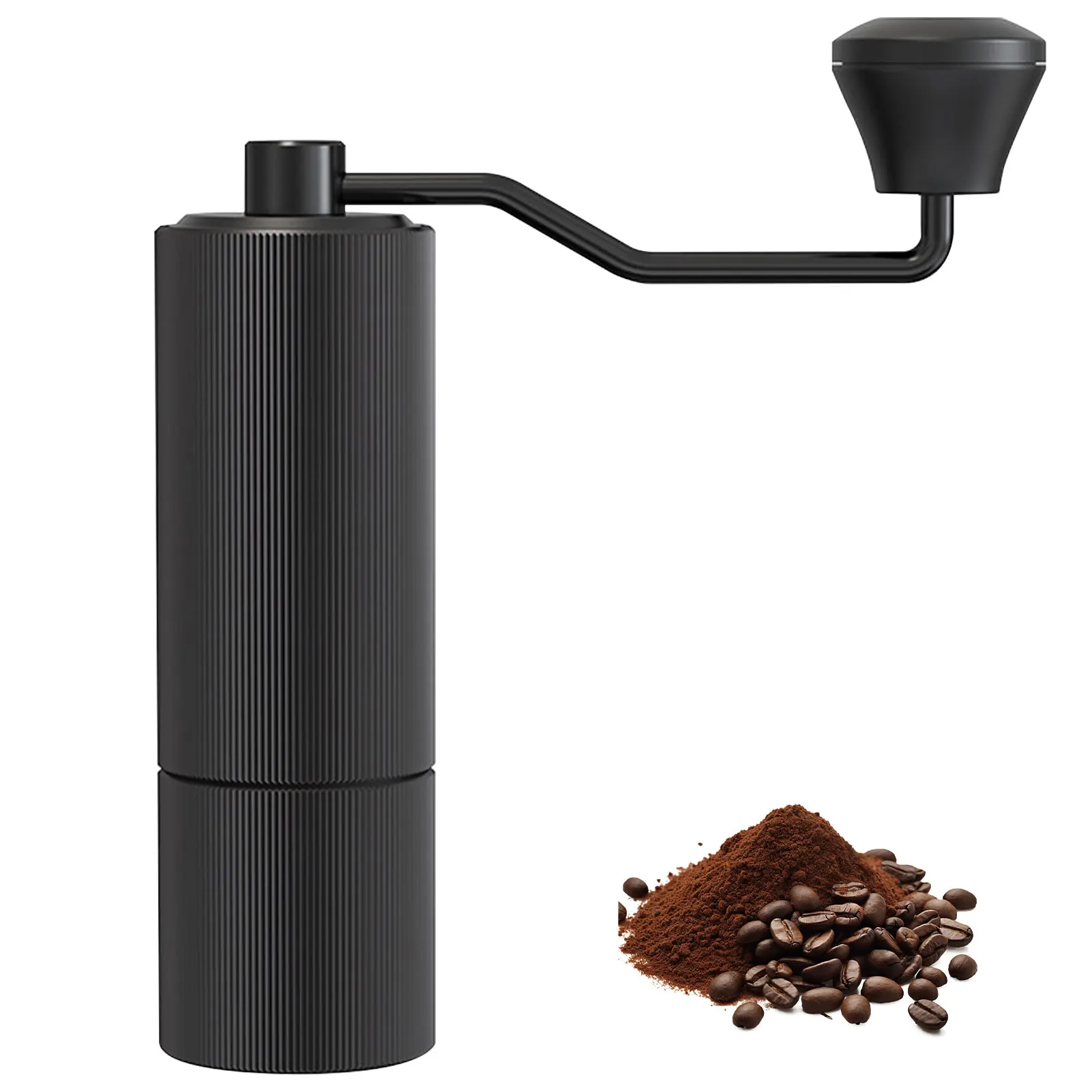 

Ручная кофемолка Ручная кофемолка с 30 регулируемыми настройками шлифования Портативная из алюминиевого сплава для домашних путешествий