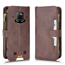 For Doogee S88 Plus Premium Anti-Slip Lanyard All-in-One Shockproof Card Slot Leather Case For Doogee S88 Pro S88 Pro S88 Case