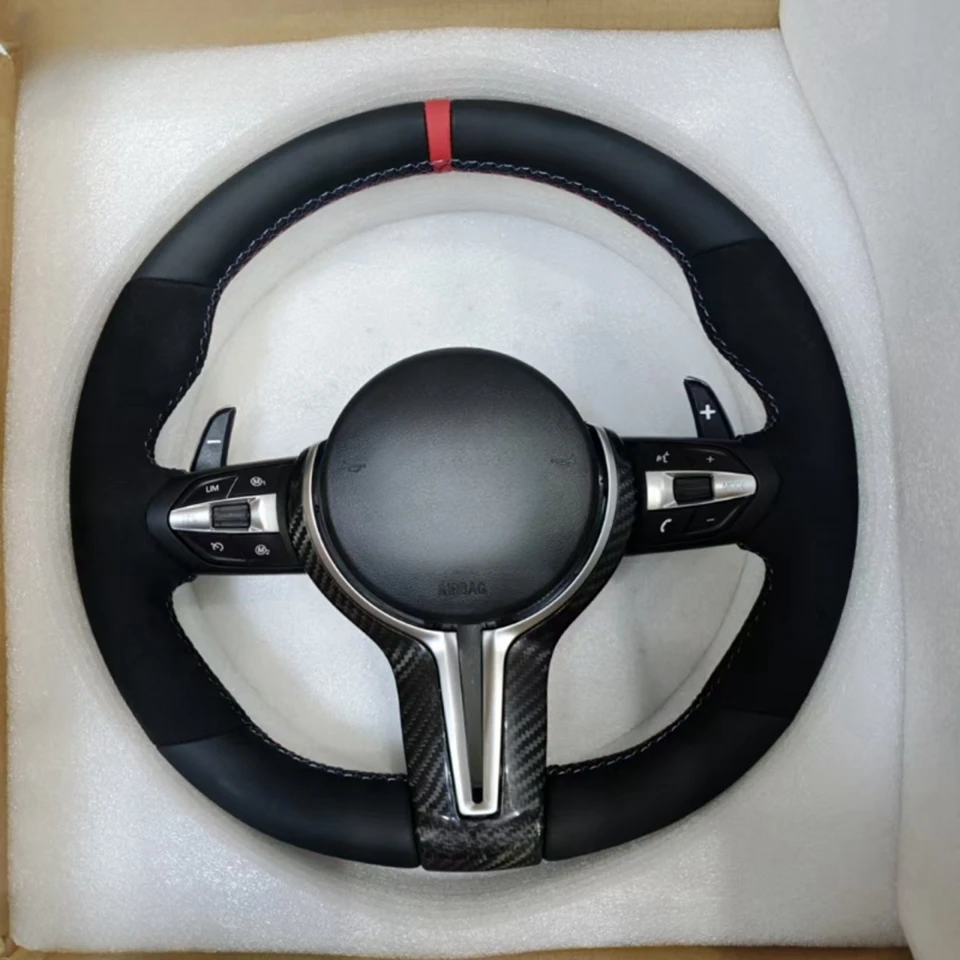

Genuine Leather Suede Car Steering Wheel For BMW M X3 X4 X5 M3 M5 M6 F01 F02 F06 F07 F10 F11 F12 F14 F15 F16 F22 F30 F31 F32 E90