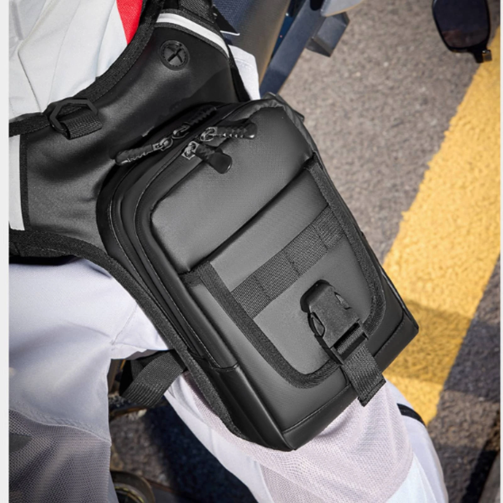 Leg Bag Outdoor Waist Bag with Leg Strap Thigh Pack Sturdy Waist Pack Motorcycle for Cyclists, Cycling