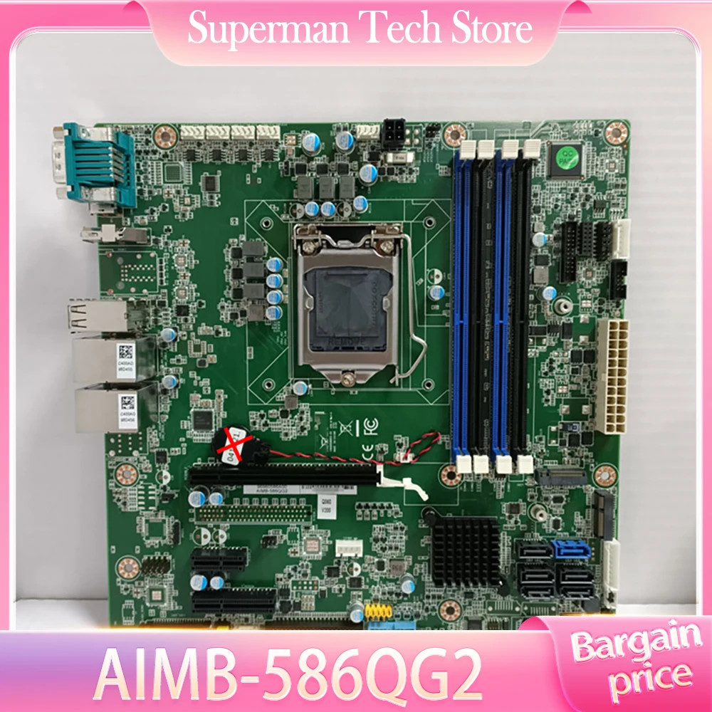 For Advantech Industrial Computer Motherboard Supports 8/9 Generation Processors  AIMB-586 REV.A1 AIMB-586QG2-00A1E