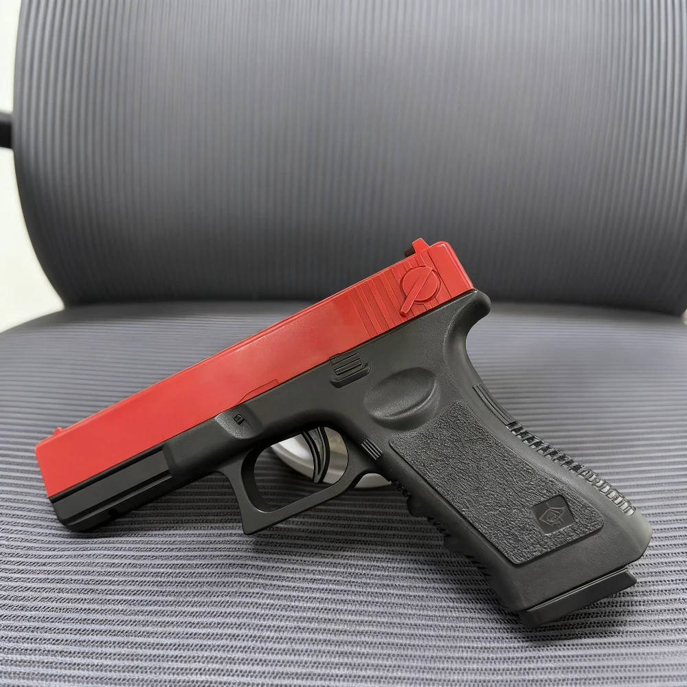 Soft Bullet  Airsoft Pistol Manual G17 Toy Gun Lower Magazine With Laser Outdoor Sports CS Game  for Children Adults Gift