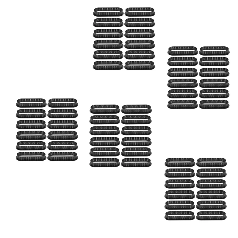 

SYW-60 Pieces Oval Tart Rings Heat-Resistant Perforated Cake Mousse Ring Non Stick Bakeware Tart Mini Cake Mold Cake Rings