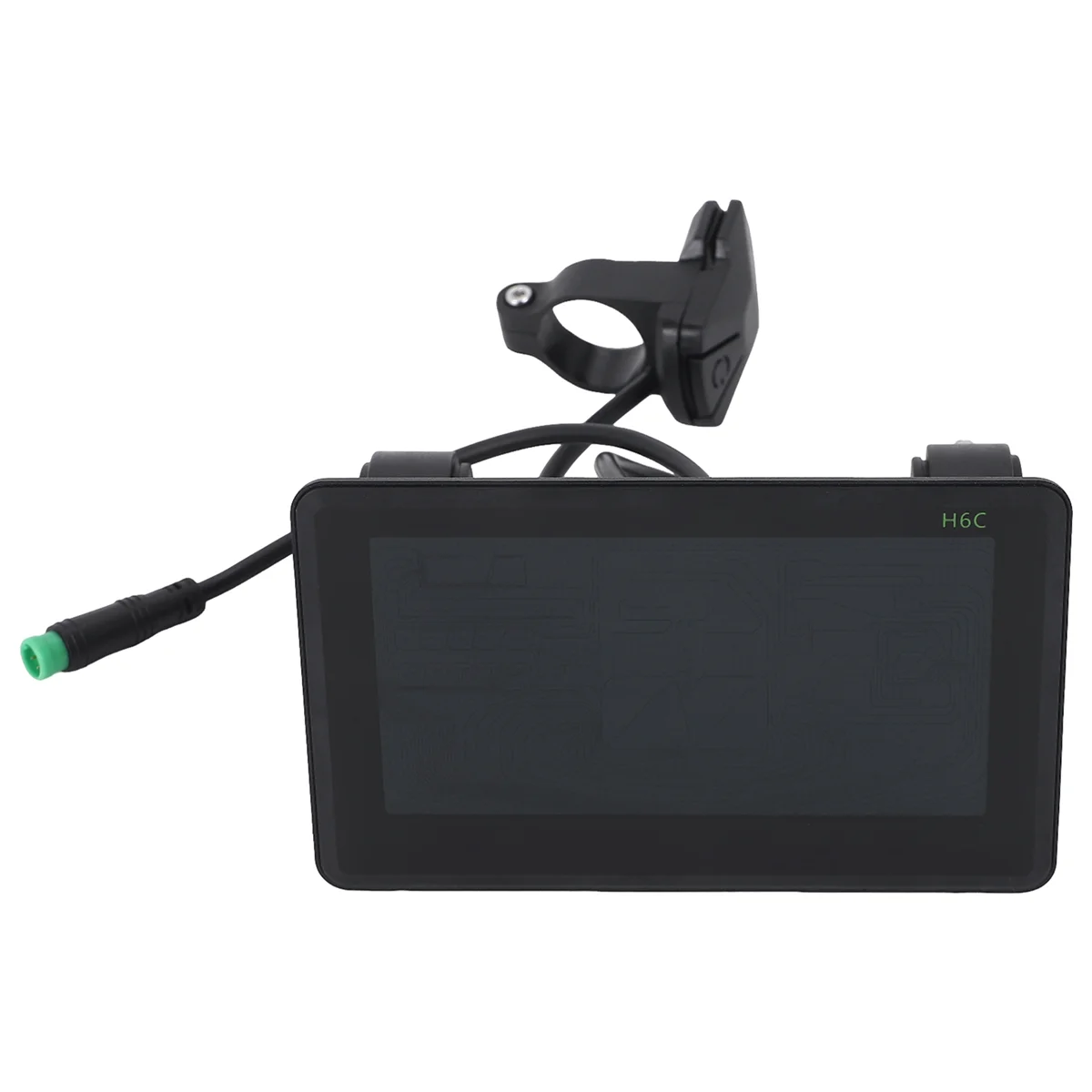 ABQR H6C Electric Bike LCD Display Meter 24V-60V E Scooter LCD Panel Color Screen with USB UART for Electric Bike(5PIN)