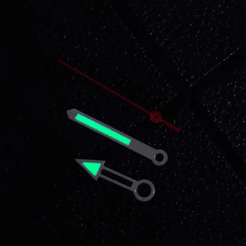 Lancette NH35 lancette dell'orologio di colore bianco rosso verde luminoso per accessori per orologi con modifica del movimento NH35/NH36/4R/7S