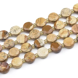 Wholesale Natural Snow Flake Picture Jasper African Bloodstone Kambaba Jasper Synthetic Turquoise Loose Beads For DIY Necklace
