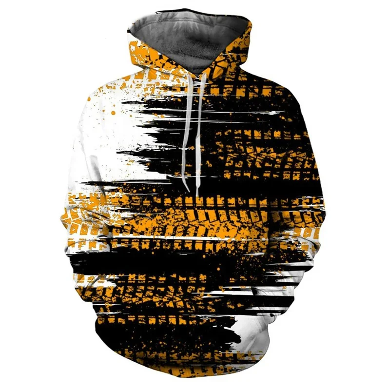Hoodie Men\'s Sweatshirt Tie-Dye Print Drawstring Fall Winter Multicolor Large Pocket Hooded Sweatshirt Sportswear Loose
