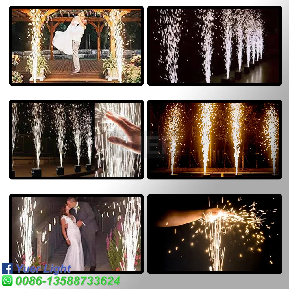 Imagem -06 - Faísca Fria Firework Máquina 650w Dmx Controle Remoto Máquina Sparkular para dj Celebração do Casamento Molde Novo