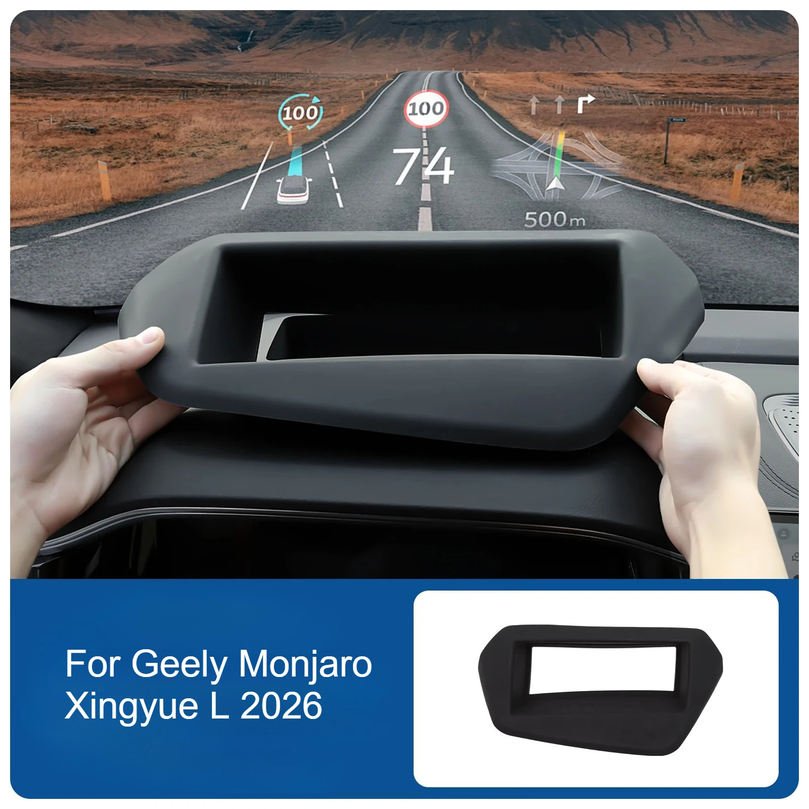 

Защитный чехол для проекционного дисплея (HUD) Geely Monjaro Xingyue L 2021-2026, силиконовый, пылезащитный, аксессуар для интерьера автомобиля