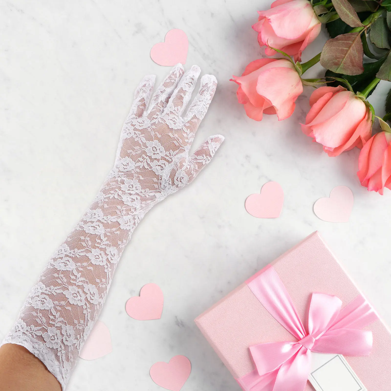 

Элегантные кружевные перчатки для вечеринок, женские, с длинными рукавами, свадебные аксессуары, черные, модные, стильные.