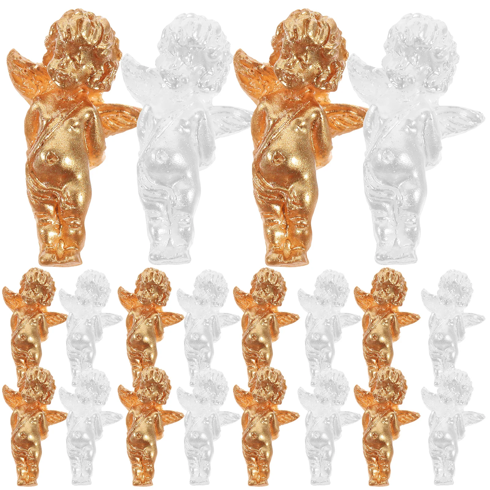 

80Pcs Vintage Angel Nail Charms Resin Creative DIY Nail Art Decorations Unique Cupid Manicure Charms for Women