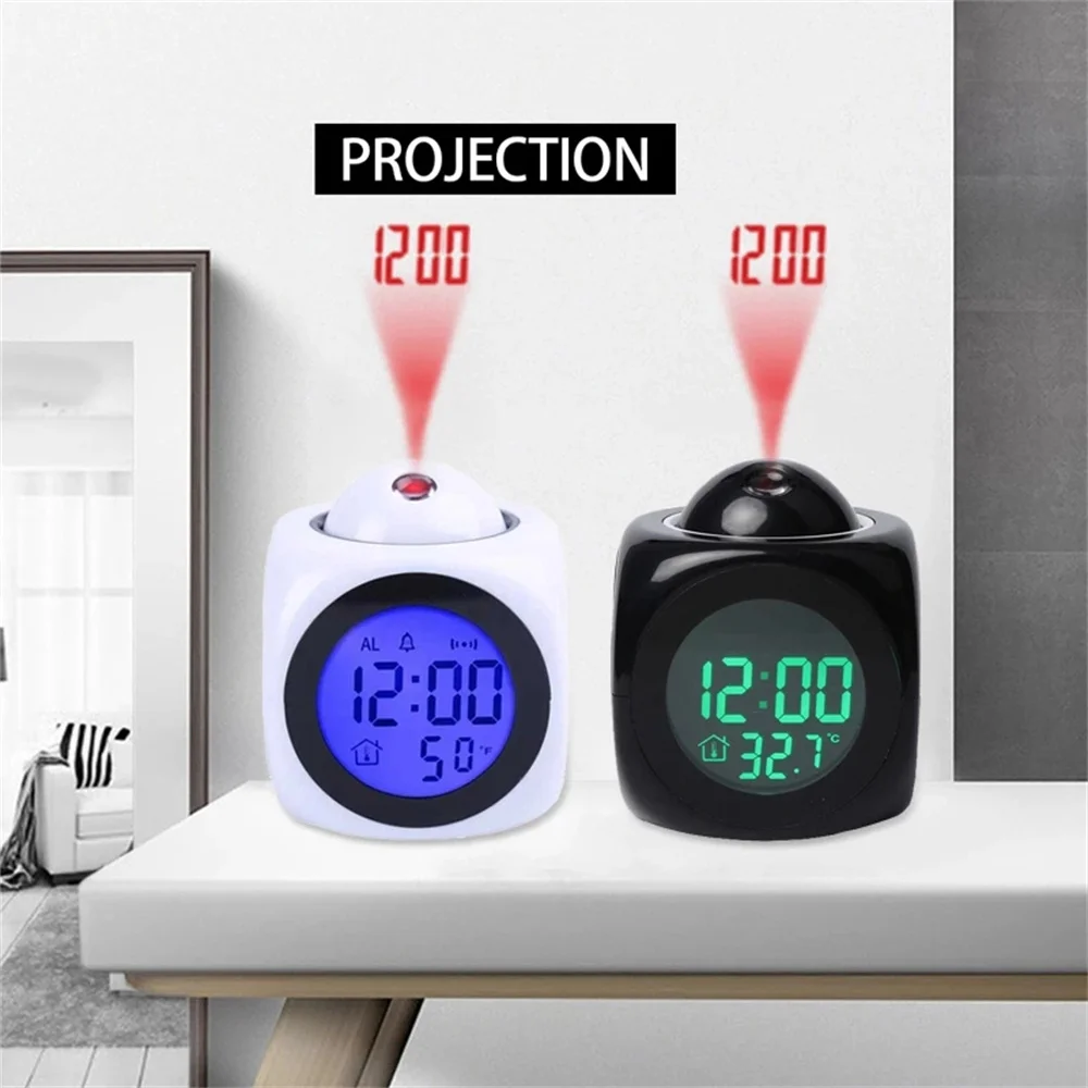 ساعة عرض رقمية LED مع USB ، ساعة LCD ، درجة الحرارة ، الإضاءة الخلفية ، بصوت عال ، الموسيقى ، التنبيه ، الغفوة ، جهاز عرض ، المنزل ، غرفة النوم ، 12 ، 24 ساعة