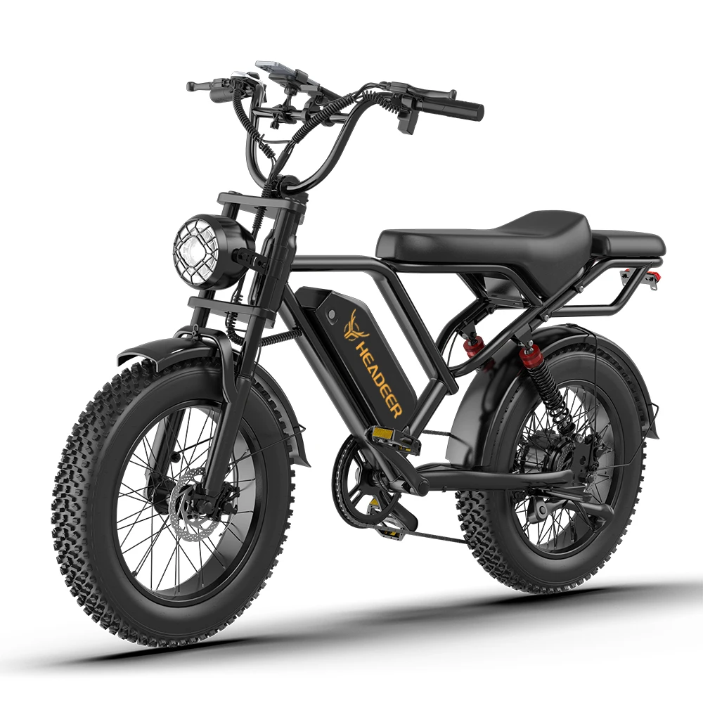 HEADEER BK20 Leistungsstarker Motor 48V20AH Doppelscheibenbremse E-Bike 20 Zoll Fat Tire Allterrain Elektrofahrrad