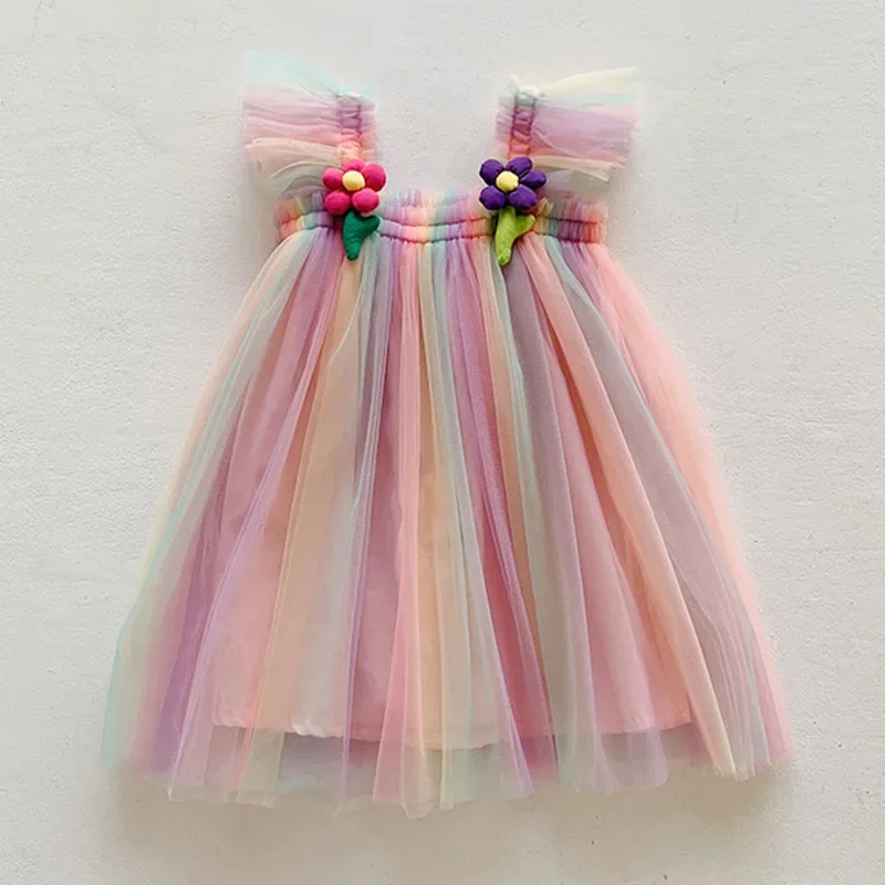 2025 New Summer Sister Dress Children Photography Clothes Kids Princess Dresses Baby Girl Birthday Party Wedding Dress