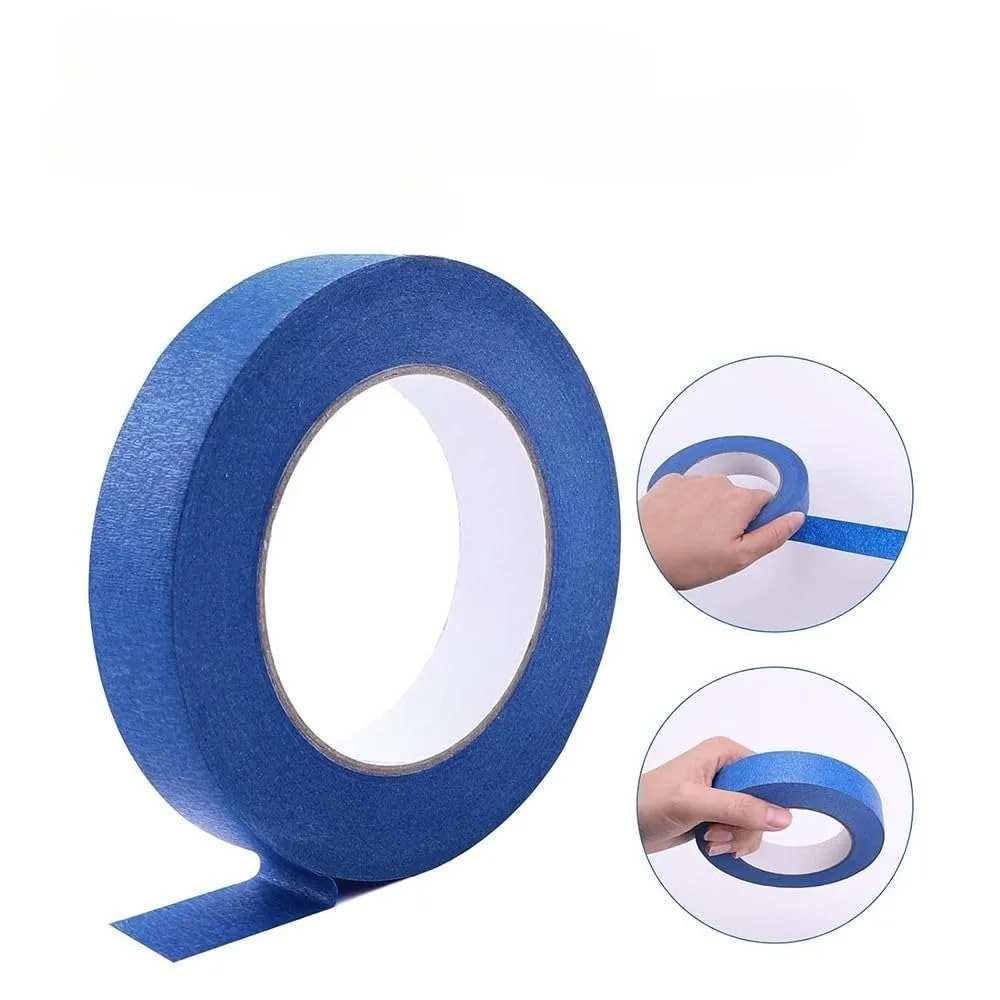20m/Roll Blue Painter Tape Self-adhesive Masking Tape for Wall Painting Trim Edge Protection No Residue DIY Home Decoration