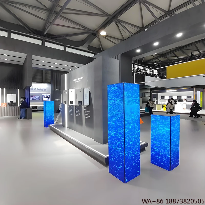 

Светодиодный дисплей с высокой скоростью обновления Внутренний экран P2.5 90 ° Угловой многосторонний настенный рекламный экран Прямоугольный экран