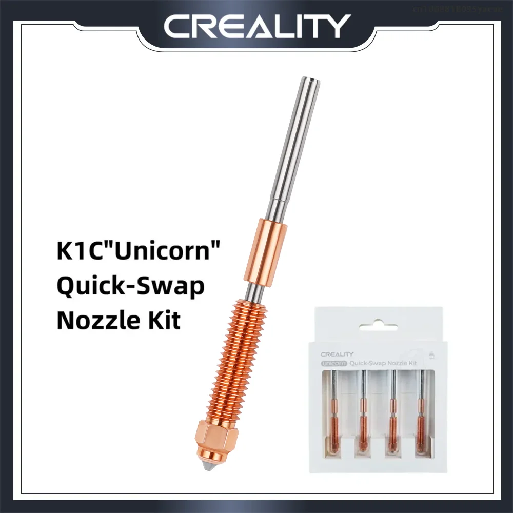 

Creality New K1C Unicorn Quick-Swap Nozzle Kit for K1 Max K1C Ender-3 V3 Swift Installation High-Flow Printing Upgraded