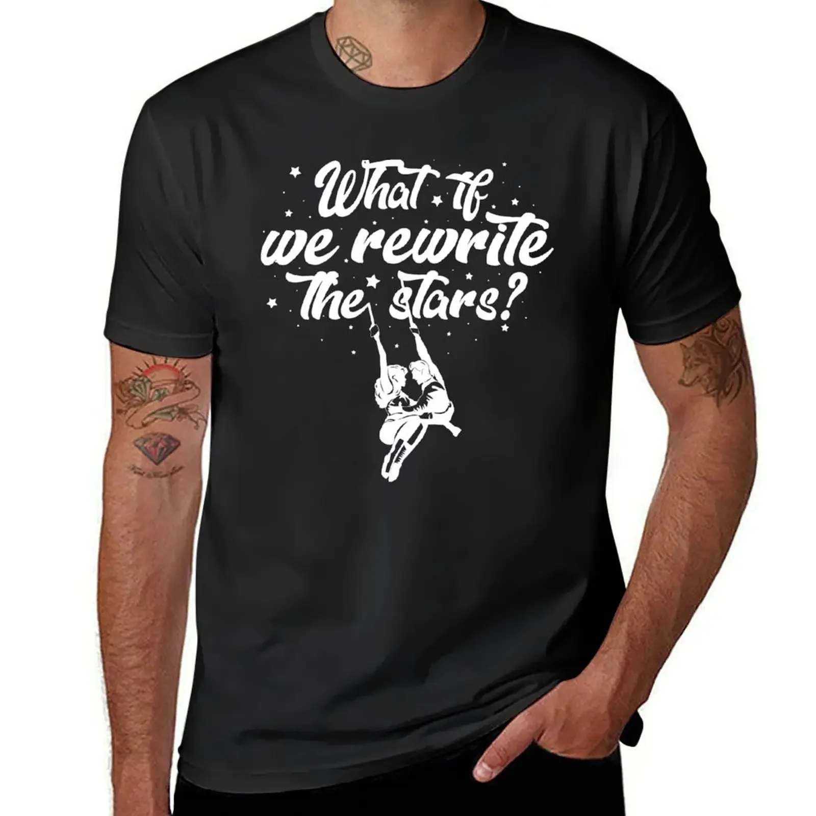 What if we.. T-Shirt for a boy valentines clothes mens white t shirts