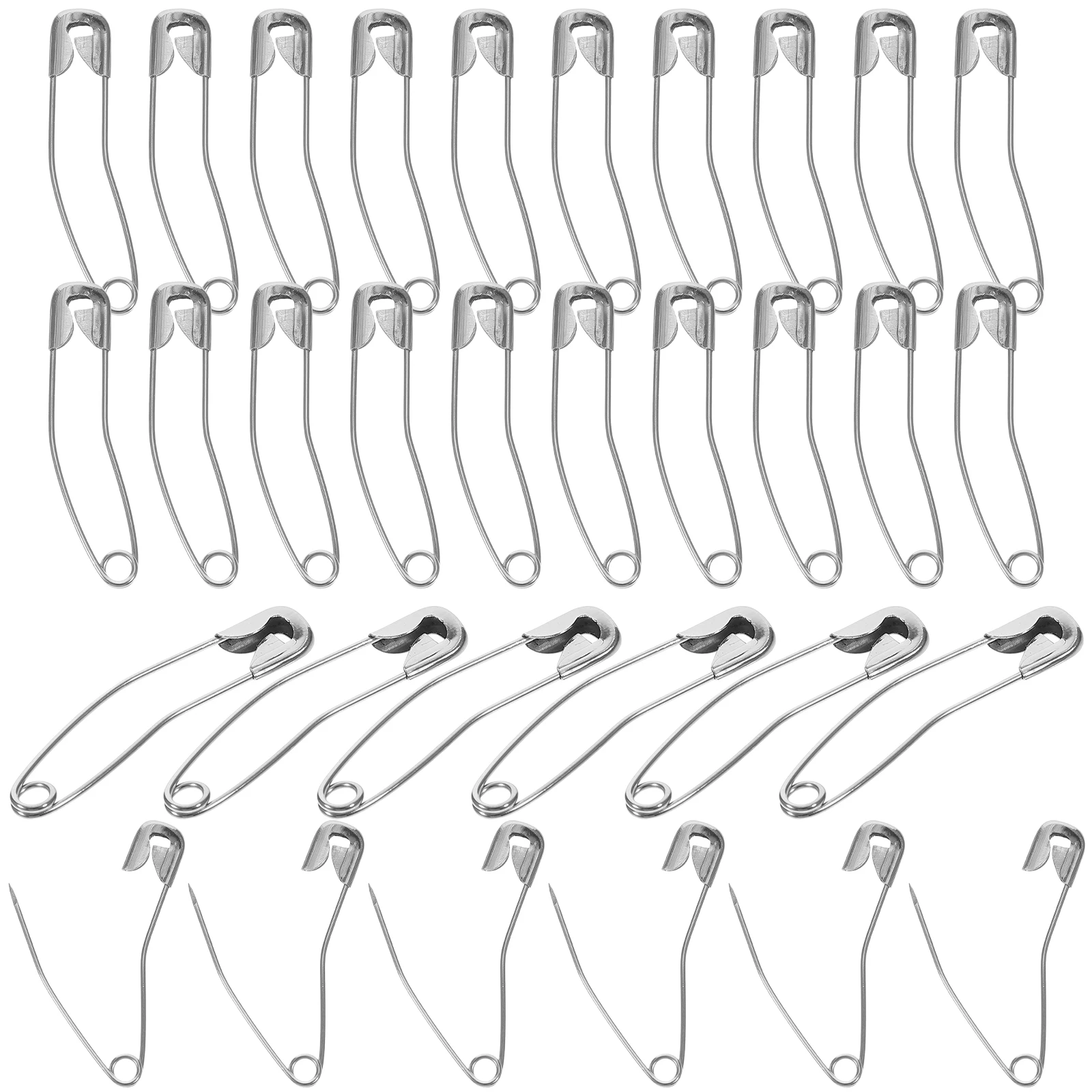 

200 Pcs Safety Pin Quilting Supplies Stainless Steel Curved Pins for Sewing Craft DIY Clothes Bags Jewelry Making