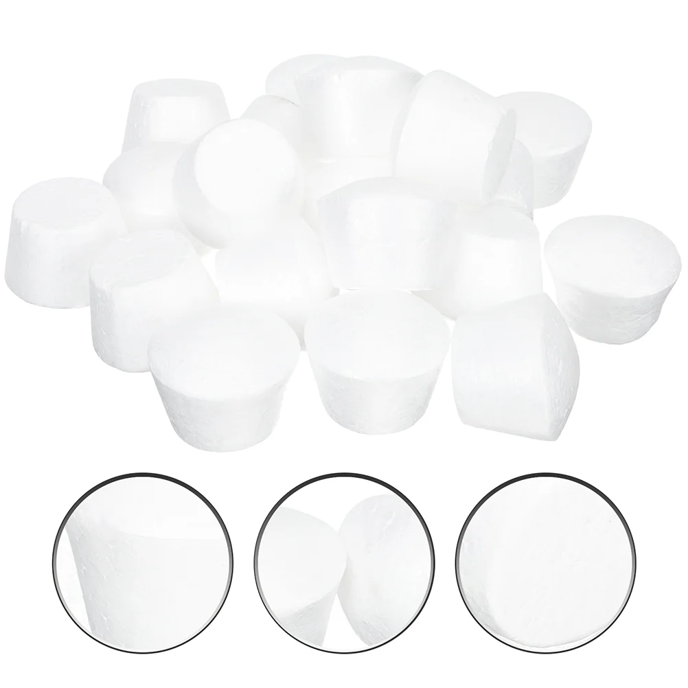 15 Pcs Foam Cake Embryo Dummy Dummies Compact Fake Reusable Model Manual Gathering