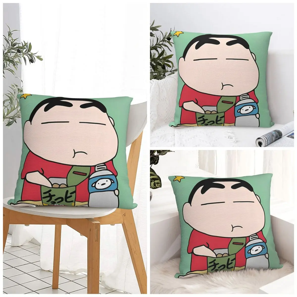 

Наволочка с карандашом Шин-ченами, современная наволочка, квадратный чехол для подушки с принтом, наволочки для свадебной вечеринки, домашний декор