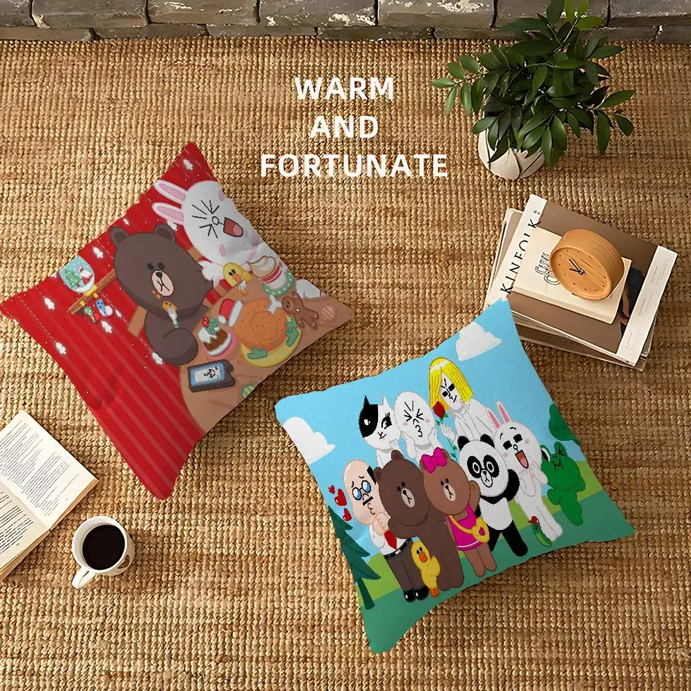 

Cute L-LINE F-FRIENDS Stitch Lucky Dragon Pillow Cover Sofa Cushion Cover Home Room Decoration Children Gift