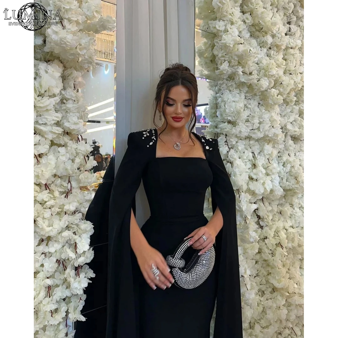 

Lumina Custom Made Women's Wedding Party Attire Fishtail Skirt Evening Dresses Wedding Guest Dress Woman Dresses Elegant Slit