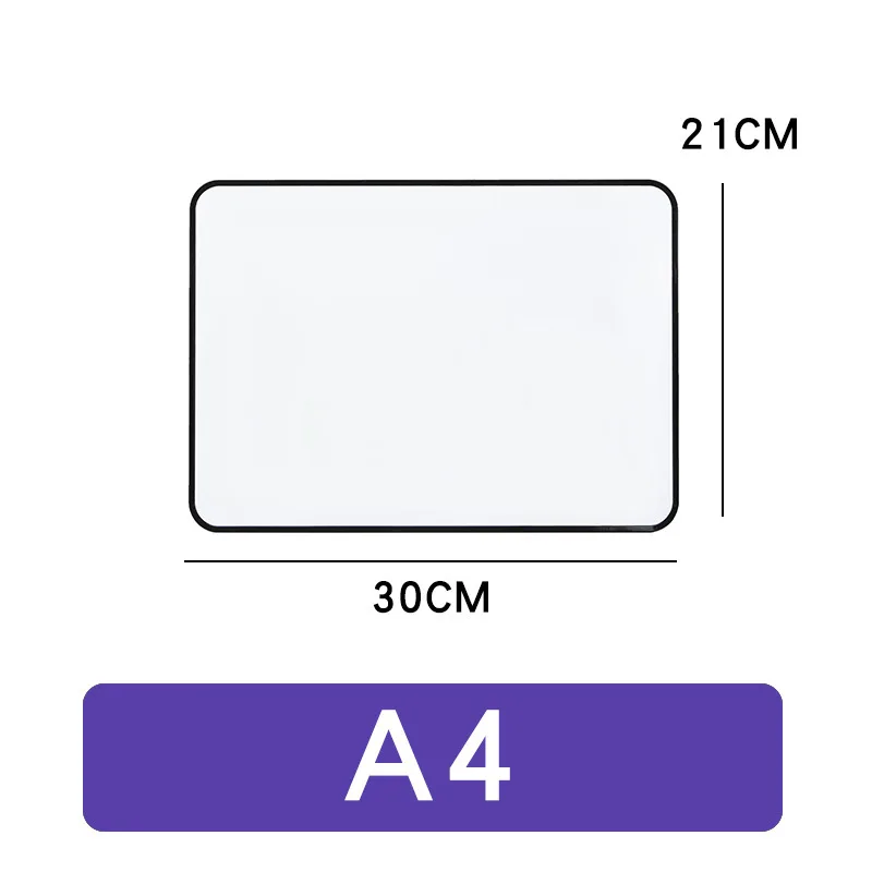 Double-sided Magnetic Small Whiteboard Soft-edge Portable Graffiti Drawing Board Office Note-taking Desktop Small Blackboard