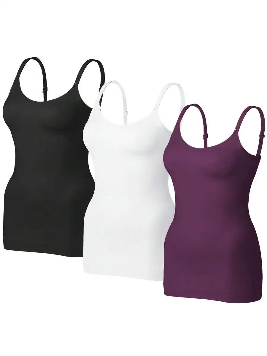 VVX Womens Shapewear For Women Tummy Control Tank Top Body Shaper Seamless Compression Camisole Tops
