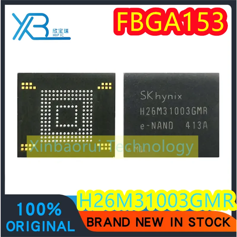 (2/20pieces) H26M31003GMR H26M31003 BGA153 font EMMC memory chip 100% new original good quality electronics