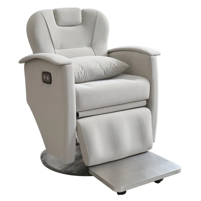 

Электрическое парикмахерское кресло с откидной спинкой, высококачественное многофункциональное косметическое кресло для лечения парикмахерских.