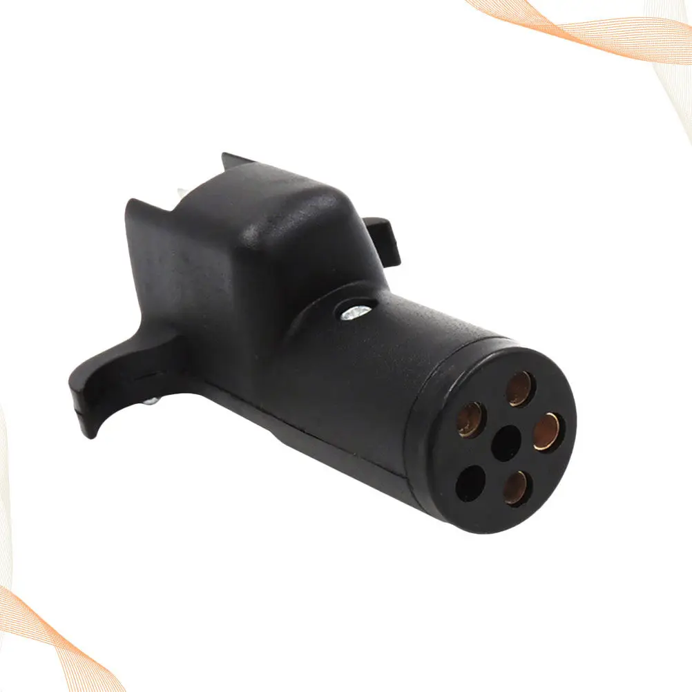 

1Pcs 4 Pin Trailer Adapter Standard Black Waterproof for Trailer Signal Light Display Towing Accessories