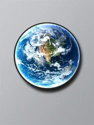 Nordic Designer Earth Mural LED Wall Lamps Living Room Bedroom Study Corridor Light Modern Courtyard Planet Art Decor Lighting