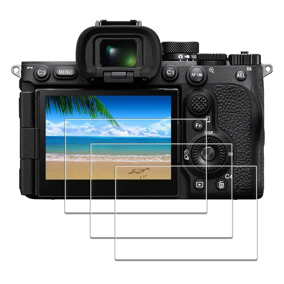 

For A7RII A7RIII A7R4 A7R4A A7SMII A7RMII A7MII A7MIII Tempered Glass Screen Protector LCD Protective Film 9H Hardness HD Clear
