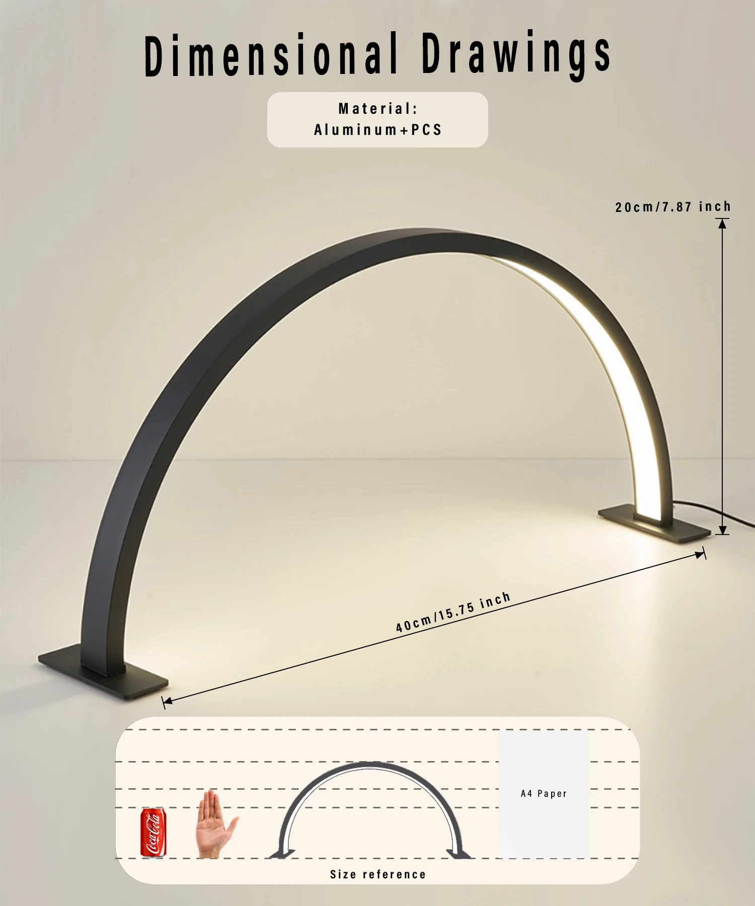 

Nail lamp half moon U-shaped nail art home beauty lamp beauty salon desktop nail simple LED office desk lamp