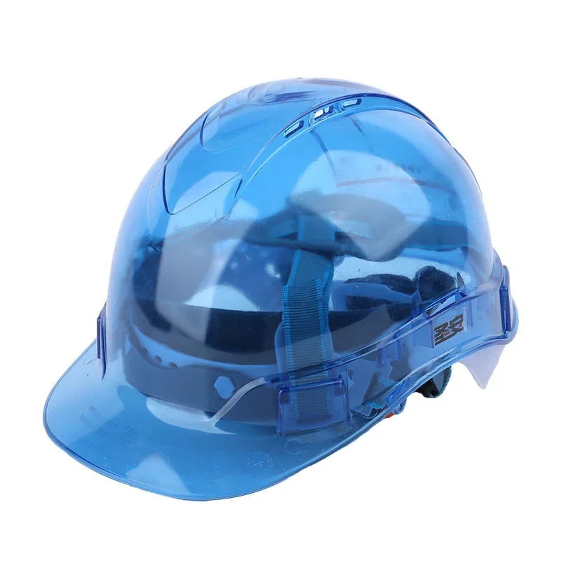 Casco de seguridad transparente para construcción, protector de casco duro para trabajadores, gorra de seguridad para el trabajo al aire libre,