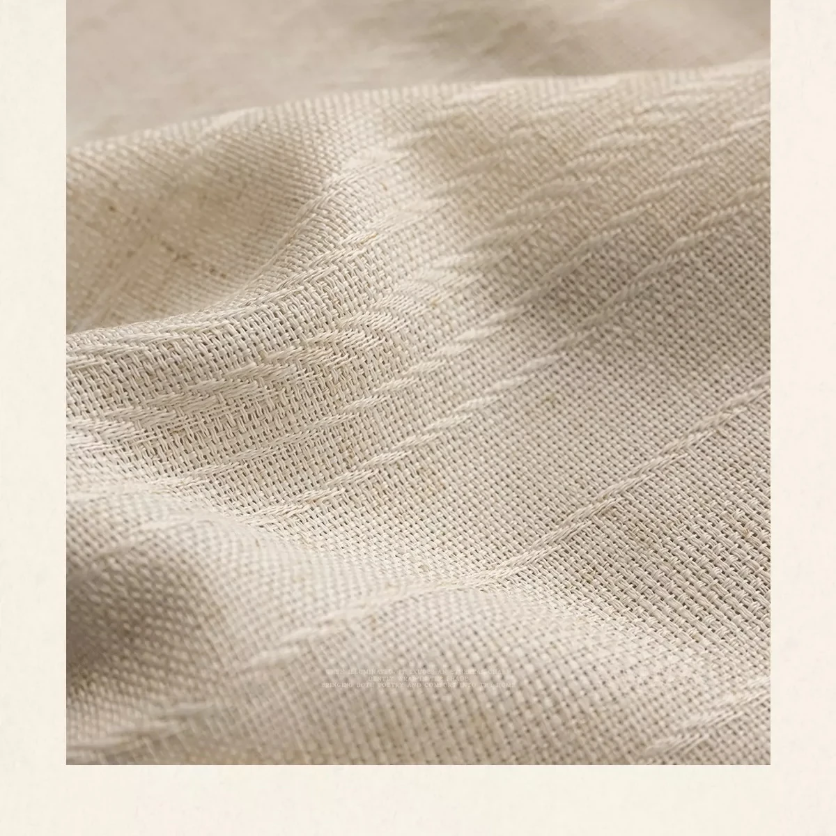 Half Cloth Half Yarn Linen Thick Gauze Curtain Living Room Bedroom High-end Feeling Study Balcony Semi Blackout Gauze Curtain