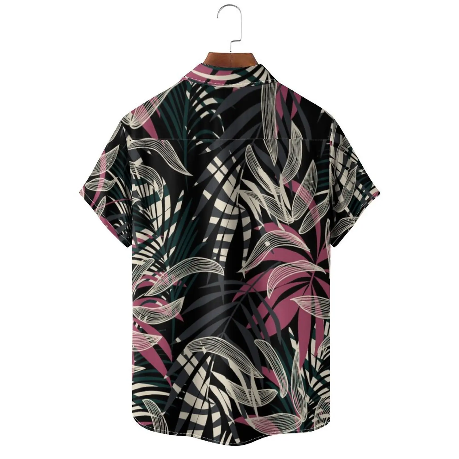 Men's Hawaiian Coconut Tree Pattern Shirts Summer Beach Sunset Shirt Men's Casual Short Sleeved Shirt Exquisite 3D Printed Shirt