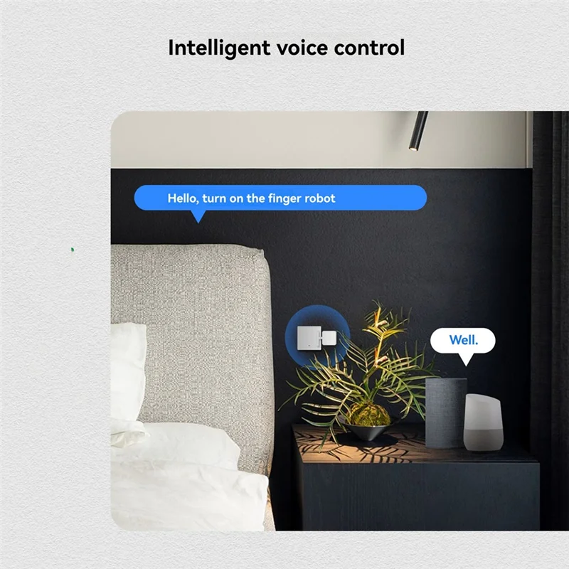 Practical-Tuya Smart Bluetooth Finger Robot Warp Switch Button Key Smart Life App Sprachsteuerung über Alexa, Google Assistant