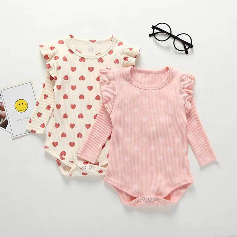 Summer Newborn body Bodysuit Infant Jumpsuit  flower Soft Baby Clothes Cotton Baby Girls Boys Simple Long Sleeve Baby Onesie