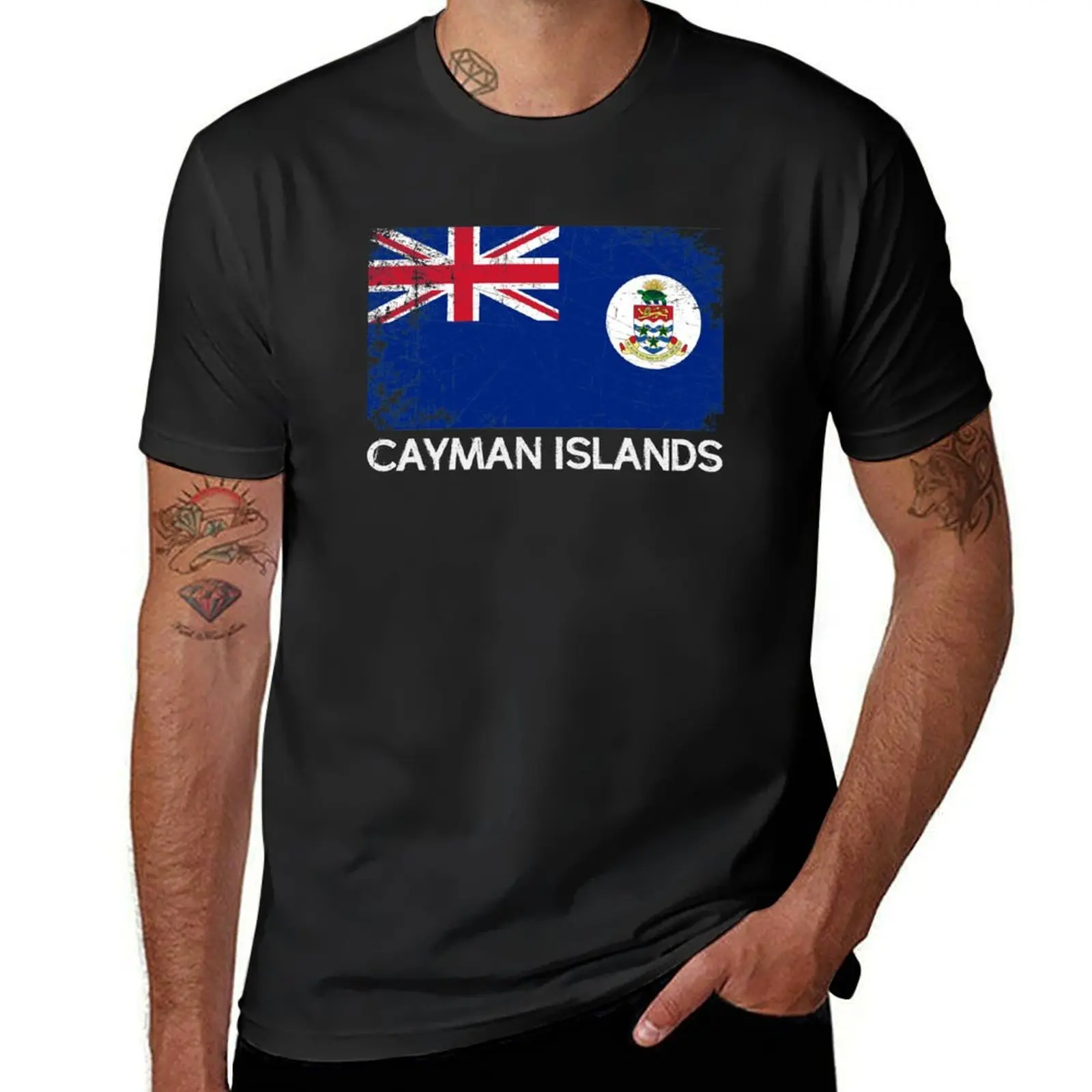 Caymanian Flag Design | Vintage Made In Cayman Islands Gift T-Shirt new edition animal prinfor boys men clothes