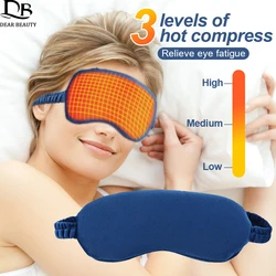 Electric Heating Eye Mask Infrared Hot Compress Eye Massager Relieve Fatigue Reduce Dark Circles Sleep Shade Eye Massage Glasses