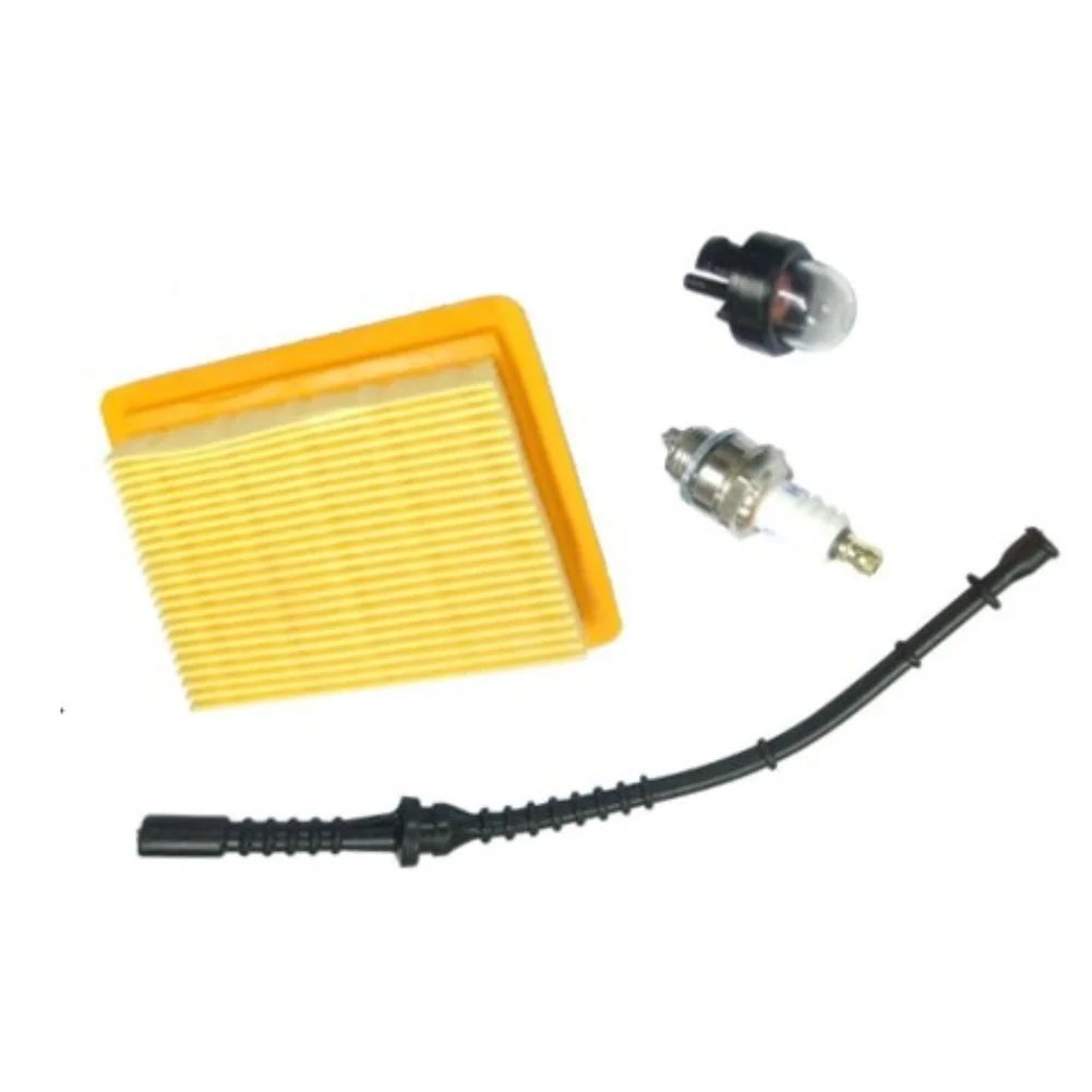 FS 120 Trimmer Air Filter and Fuel Line Kit for For PRIMER Bulb Replacement Compatible with FS120 Forestry Equipment