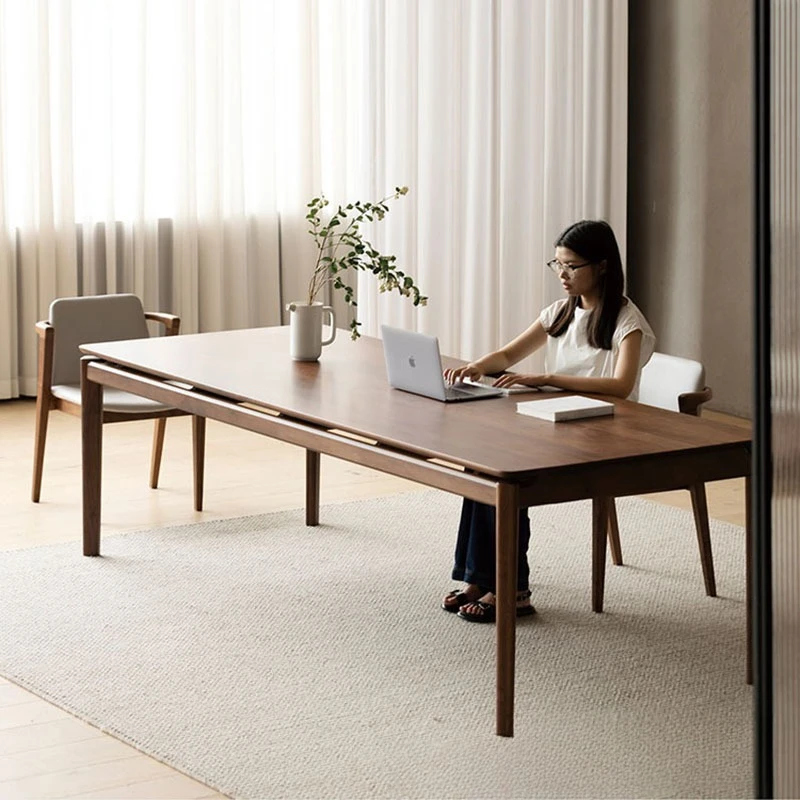 

Cherry wood dining table black walnut living room large desk